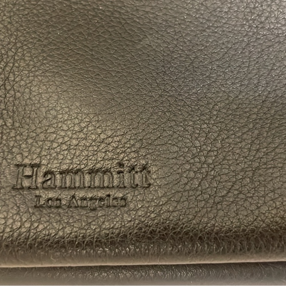 Hammitt Black Leather Logo Clutch - Picture 2 of 6